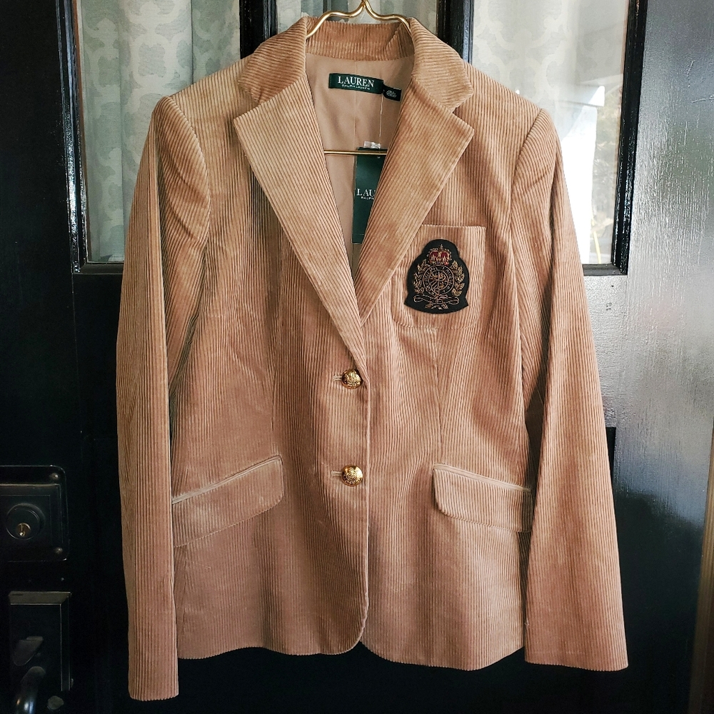 Ralph Lauren Corduroy Blazer w/Crest